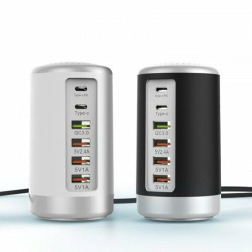 6-Port-Zylinderadapter 65 W Hochleistungs-Schnellladung