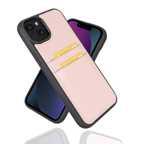 Flexibles Leder Back Cover mit Kartenhalter für iPhone 14 Serie