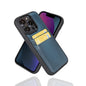Flexibles Leder Back Cover mit Kartenhalter für iPhone 14 Serie