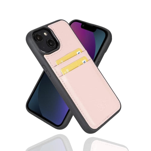 Flexibles Leder Back Cover mit Kartenhalter für iPhone 14 Serie
