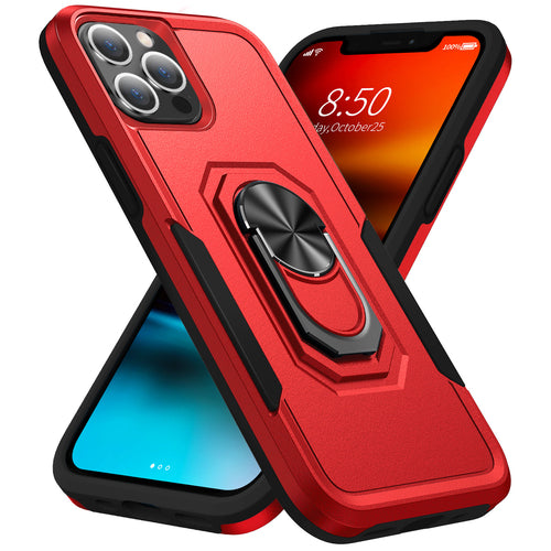 Heavy Duty Strong Tech Armor Ring Stand Grip Hülle für iPhone 13 Pro