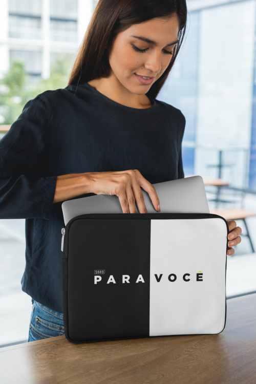 2882Tech B&W Color Block Para Você Laptop-Hülle