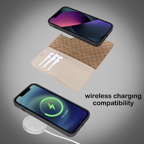 Apple iPhone 13 Serie Buntes abnehmbares Leder-Wallet Case – MW