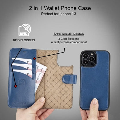 Apple iPhone 13 Serie Buntes abnehmbares Leder-Wallet Case – MW