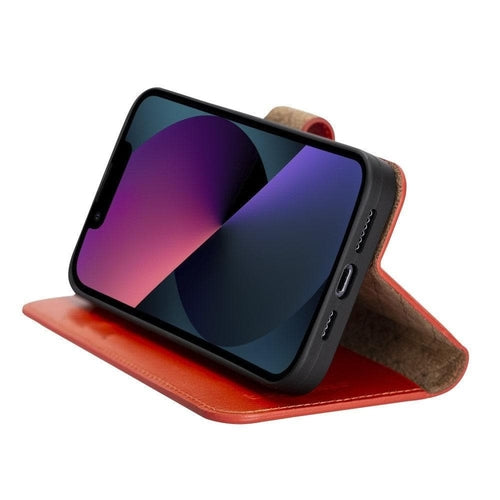 Apple iPhone 13 Serie Buntes abnehmbares Leder-Wallet Case – MW
