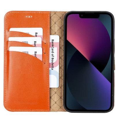 Apple iPhone 13 Serie Buntes abnehmbares Leder-Wallet Case – MW