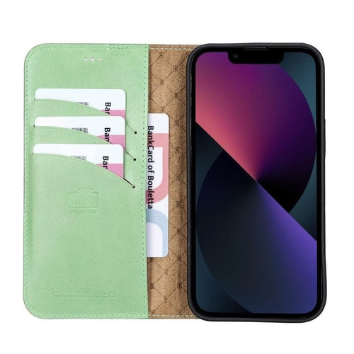 Apple iPhone 13 Serie Buntes abnehmbares Leder-Wallet Case – MW