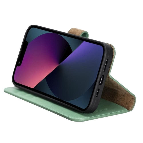 Apple iPhone 13 Serie Buntes abnehmbares Leder-Wallet Case – MW