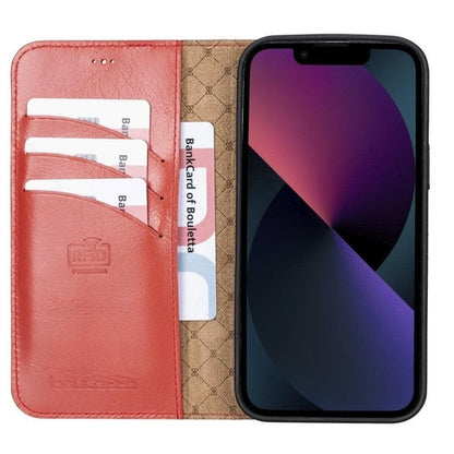 Apple iPhone 13 Serie Buntes abnehmbares Leder-Wallet Case – MW
