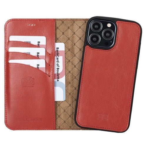 Apple iPhone 13 Serie Buntes abnehmbares Leder-Wallet Case – MW