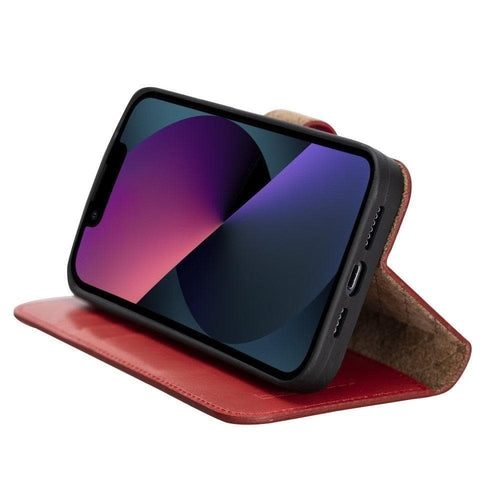 Apple iPhone 13 Serie Buntes abnehmbares Leder-Wallet Case – MW