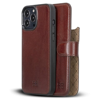 Apple iPhone 13 Serie Buntes abnehmbares Leder-Wallet Case – MW