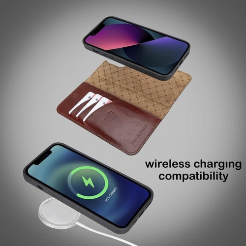 Apple iPhone 13 Serie Buntes abnehmbares Leder-Wallet Case – MW