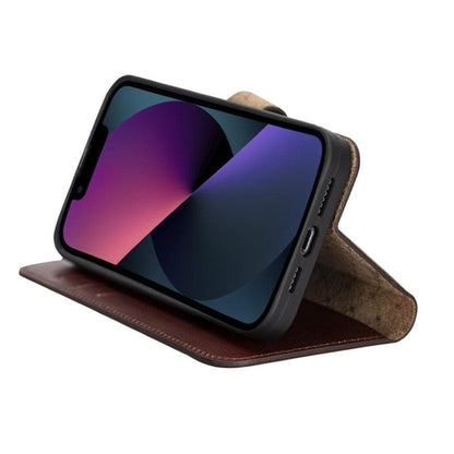 Apple iPhone 13 Serie Buntes abnehmbares Leder-Wallet Case – MW