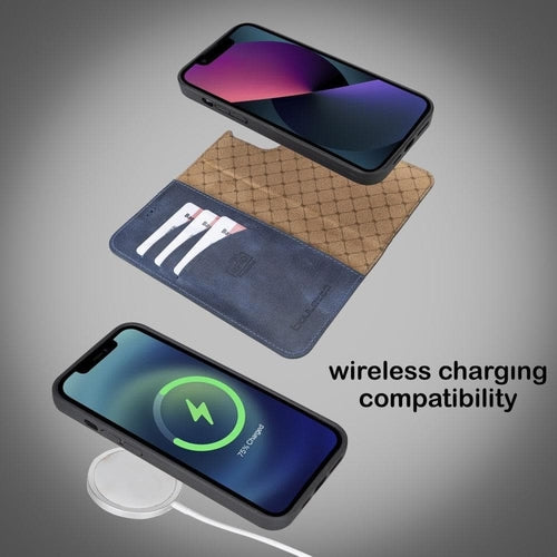 Apple iPhone 13 Serie Buntes abnehmbares Leder-Wallet Case – MW