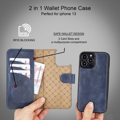 Apple iPhone 13 Serie Buntes abnehmbares Leder-Wallet Case – MW