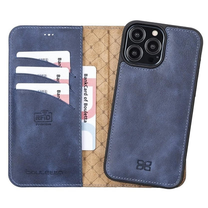 Apple iPhone 13 Serie Buntes abnehmbares Leder-Wallet Case – MW