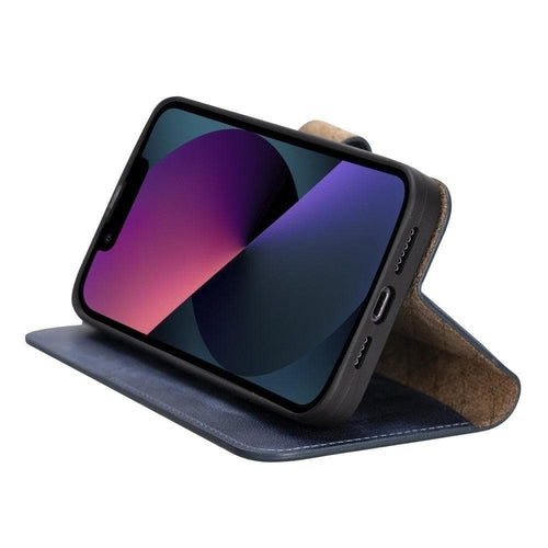 Apple iPhone 13 Serie Buntes abnehmbares Leder-Wallet Case – MW