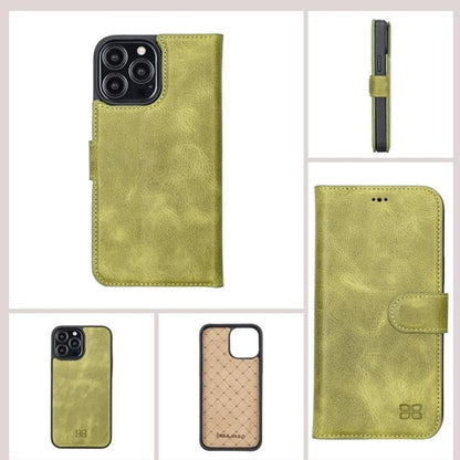 Apple iPhone 13 Serie Buntes abnehmbares Leder-Wallet Case – MW