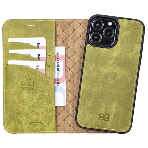 Apple iPhone 13 Serie Buntes abnehmbares Leder-Wallet Case – MW