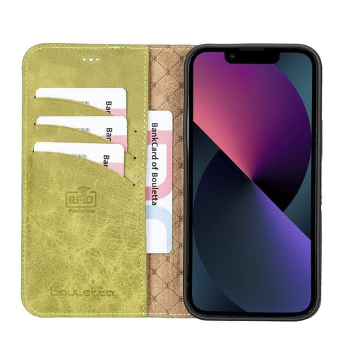 Apple iPhone 13 Serie Buntes abnehmbares Leder-Wallet Case – MW