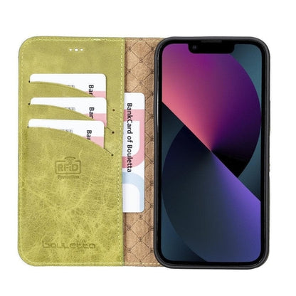 Apple iPhone 13 Serie Buntes abnehmbares Leder-Wallet Case – MW