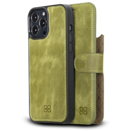 Apple iPhone 13 Serie Buntes abnehmbares Leder-Wallet Case – MW