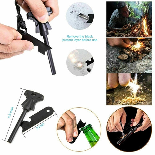 14-in-1 Outdoor Notfall-Überlebens- und Sicherheitsausrüstungs-Kit für Camping